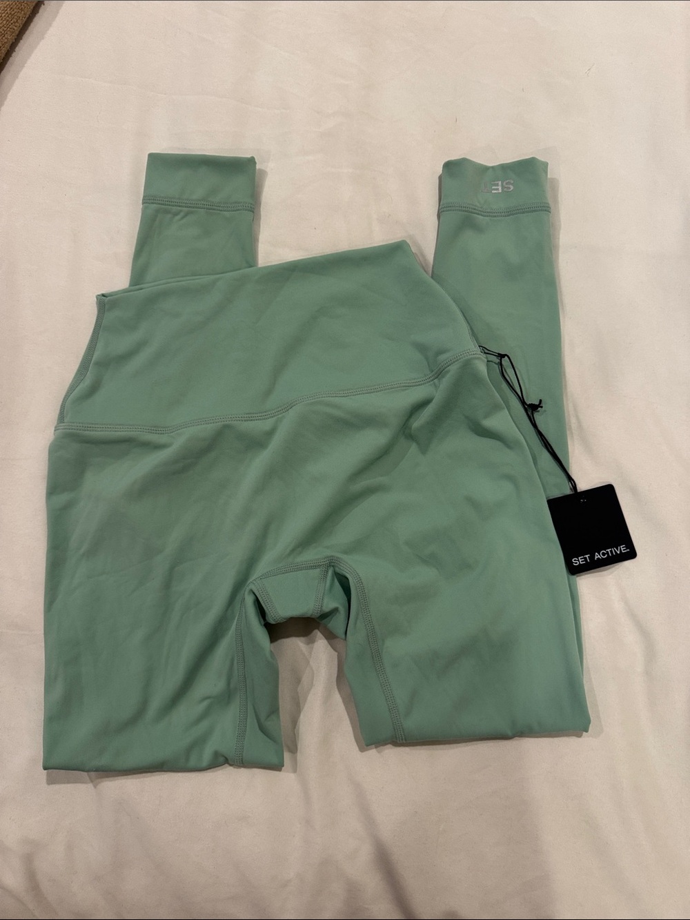SET ACTIVE Airluxe Mint Green High-Waist Leggings - Julep